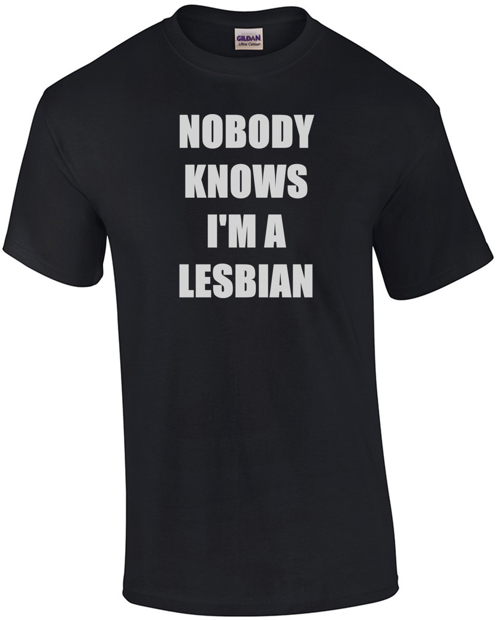 Nobody Knows I M A Lesbian Funny T Shirt Ebay