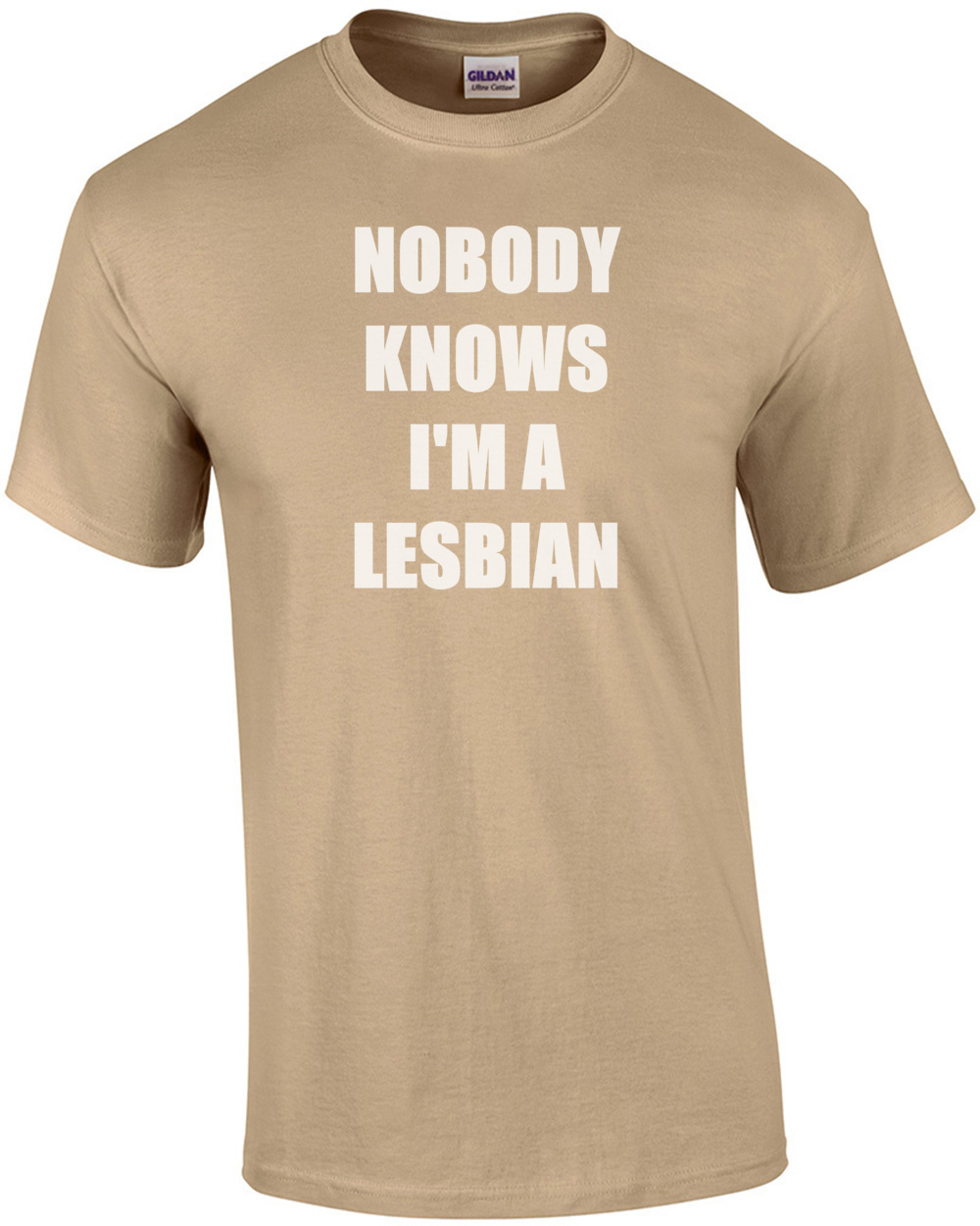 Nobody Knows I M A Lesbian Funny T Shirt Ebay