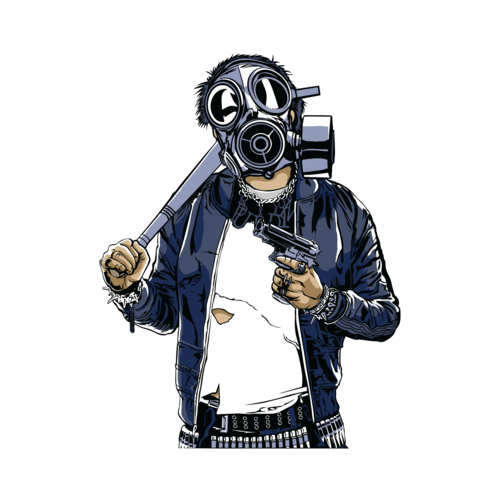 jarhead gas mask football clipart