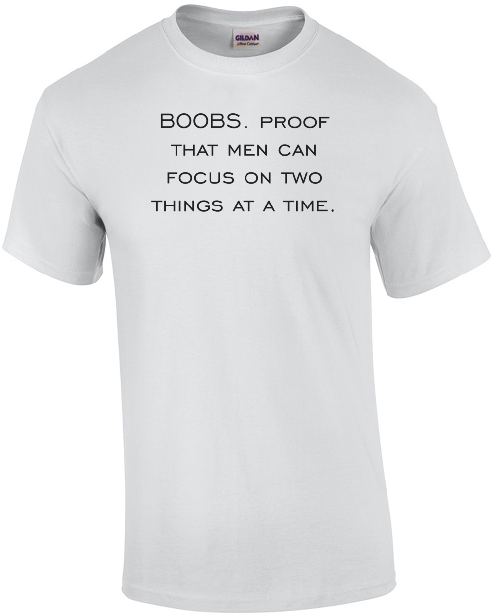 Boobs. Proof That Men Can Focus On Two Things At A Time. Shirt | eBay