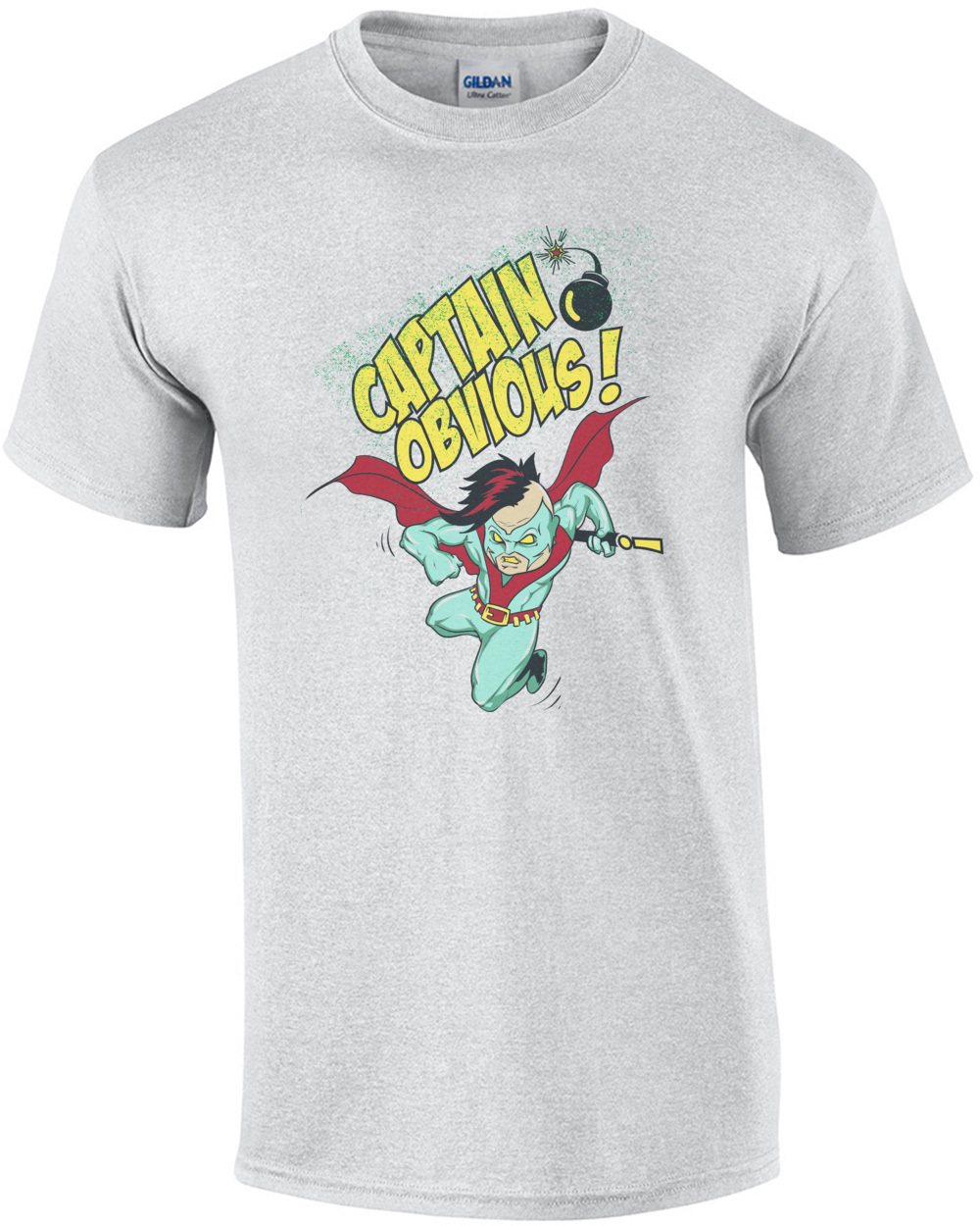Ejeren gnist smertefuld Captain Obvious Retro Comic Book Superhero T-Shirt | eBay