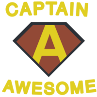 Captain Awesome. Funny T-Shirt