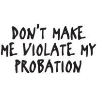 Don't Make Me Violate My Probation Funny T-shirt  