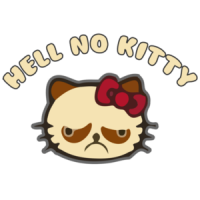 Hell No Kitty - Hello Kitty Parody T-Shirt