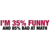 I'm 35 Percent Funny And 85% Bad At Math Shirt shirt