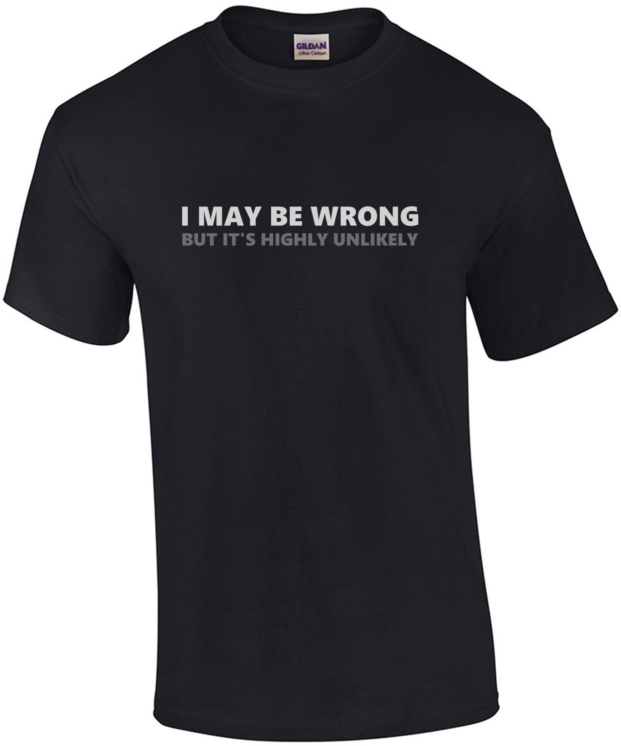 I May Be Wrong But Its Highly Unlikely Funny Sarcastic T Shirt