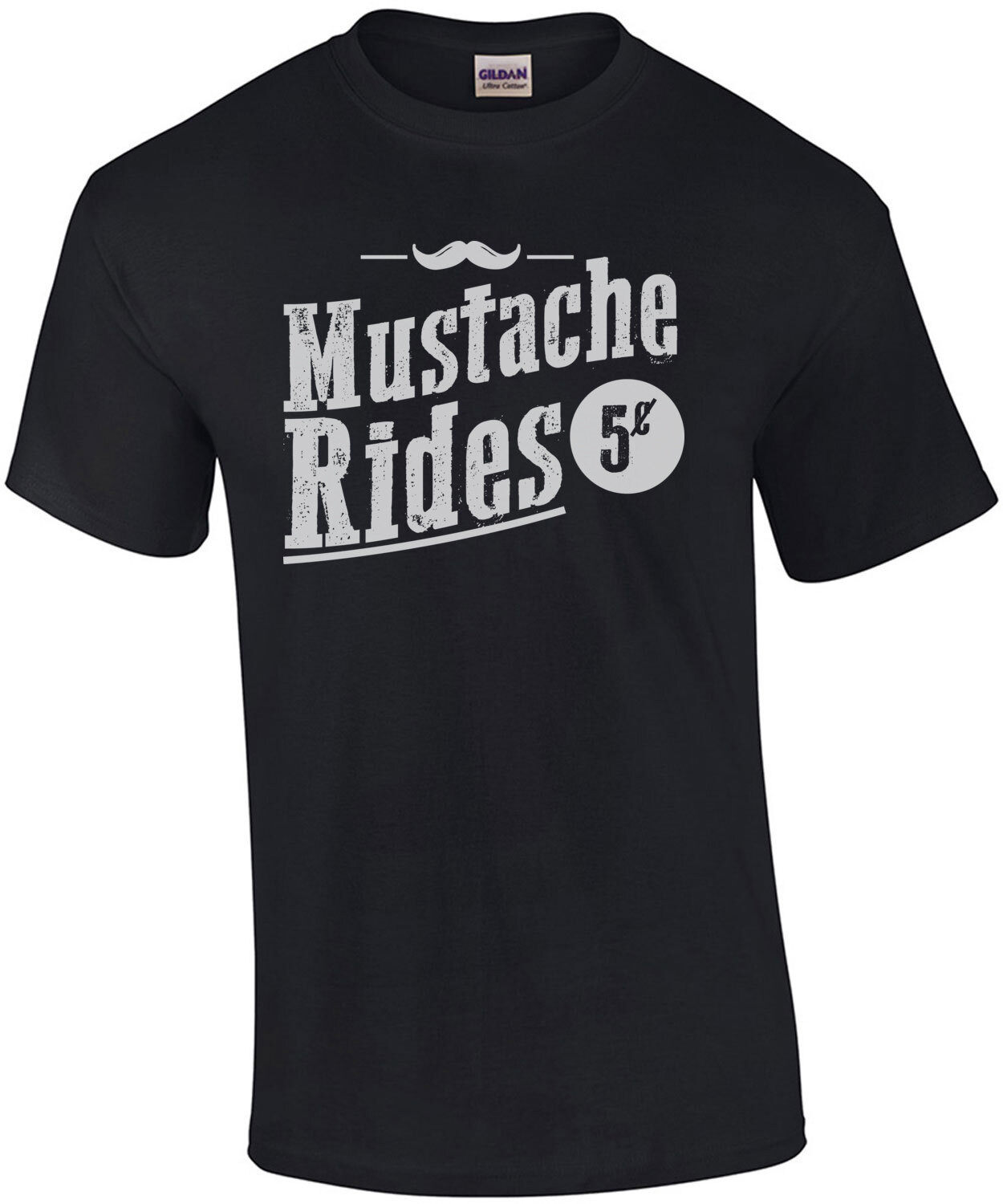 Mustache Rides 5 Cents Funny Offensive Sexual T Shirt