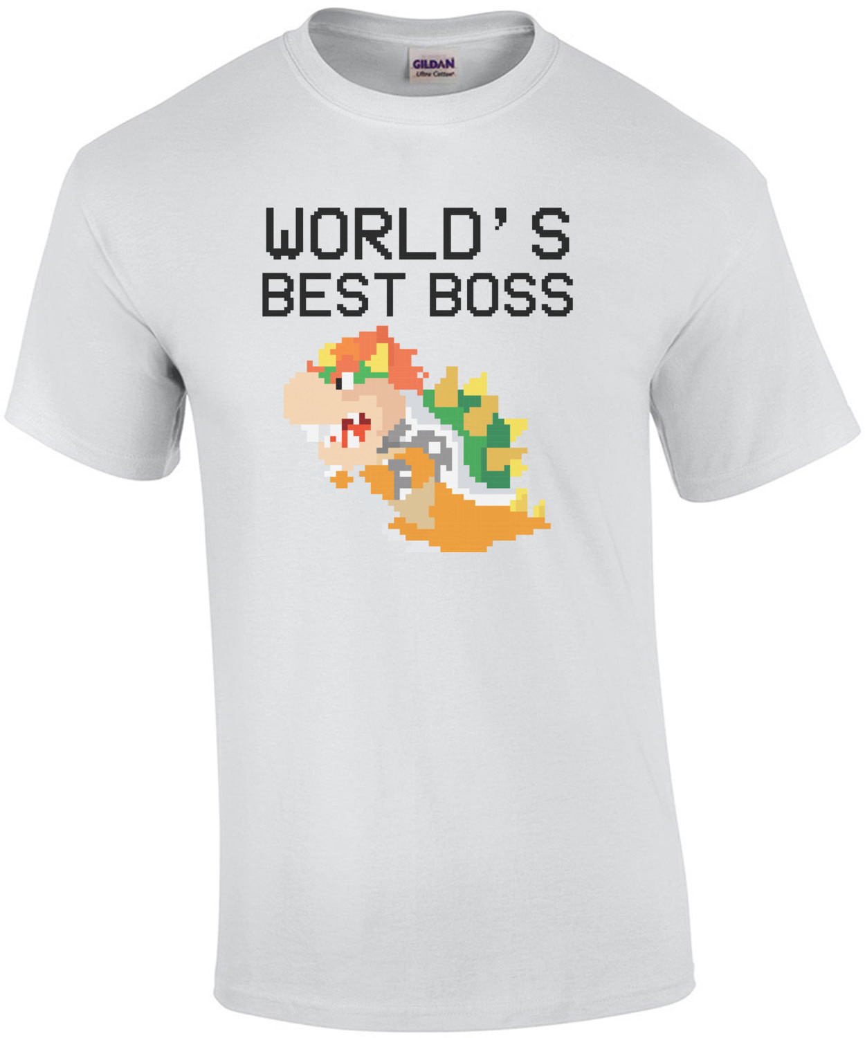 World's Best Boss Bowser - Funny Super Mario Bros T-Shirt - Cool Video Game Shirt