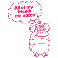 All My Friends Are Bacon Funny Shirt