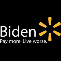 Biden - Pay more. Live Worse. Joe Biden T-Shirt - Walmart Parody