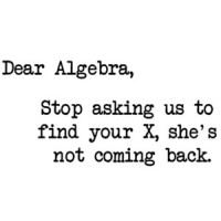 Dear Algebra, Stop Asking Us To Find Your X, She's Not Coming Back T-Shirt