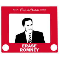 Etch A Sketch Erase Romney - Anti Mitt Romney Shirt