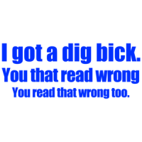 I Got A Dig Bick Funny Shirt