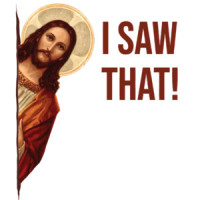 I saw that! Jesus Meme Funny Jesus Christ T-Shirt