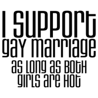 I Support Gay Marriage As Long As Both Girls Are Hot Funny Shirt