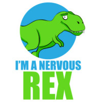 I'm a nervous rex - T-rex Dinosoar Pun T-Shirt