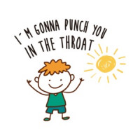 I'm gonna punch you in the throat - funny t-shirt