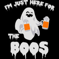 I'm Just Here for the Boos - Funny Halloween Drinking T-Shirt