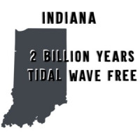 Indiana 2 billion years tidal wave free - Indiana T-Shirt