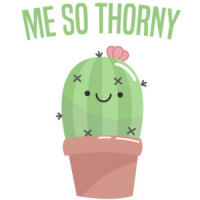 Me so thorny - funny cactus t-shirt - pun t-shirt