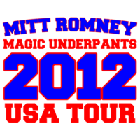 Mitt Romney Magic Underpants 2012 Usa Tour - Anti Mitt Romney Shirt