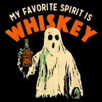 My Favorite Spirit is Whiskey - Funny Halloween T-Shirt