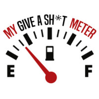 My give a sh*t meter - funny t-shirt