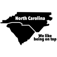 North Carolina - We like being on top - North Carolina T-Shirt