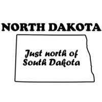 North Dakota - Just north of South Dakota - North Dakota T-Shirt