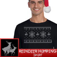 Reindeer Humping Christmas Shirt