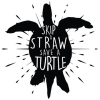 Skip a straw - Save a turtle - t-shirt