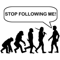 Stop Following Me Evolution Shirt