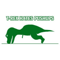 T-rex Hates Pushups Funny Kid's T-shirt