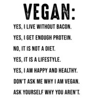 Vegan: Yes, I live without bacon - funny vegan t-shirt