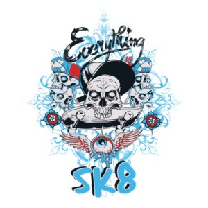 Everything Is Sk8 Skater T-Shirt