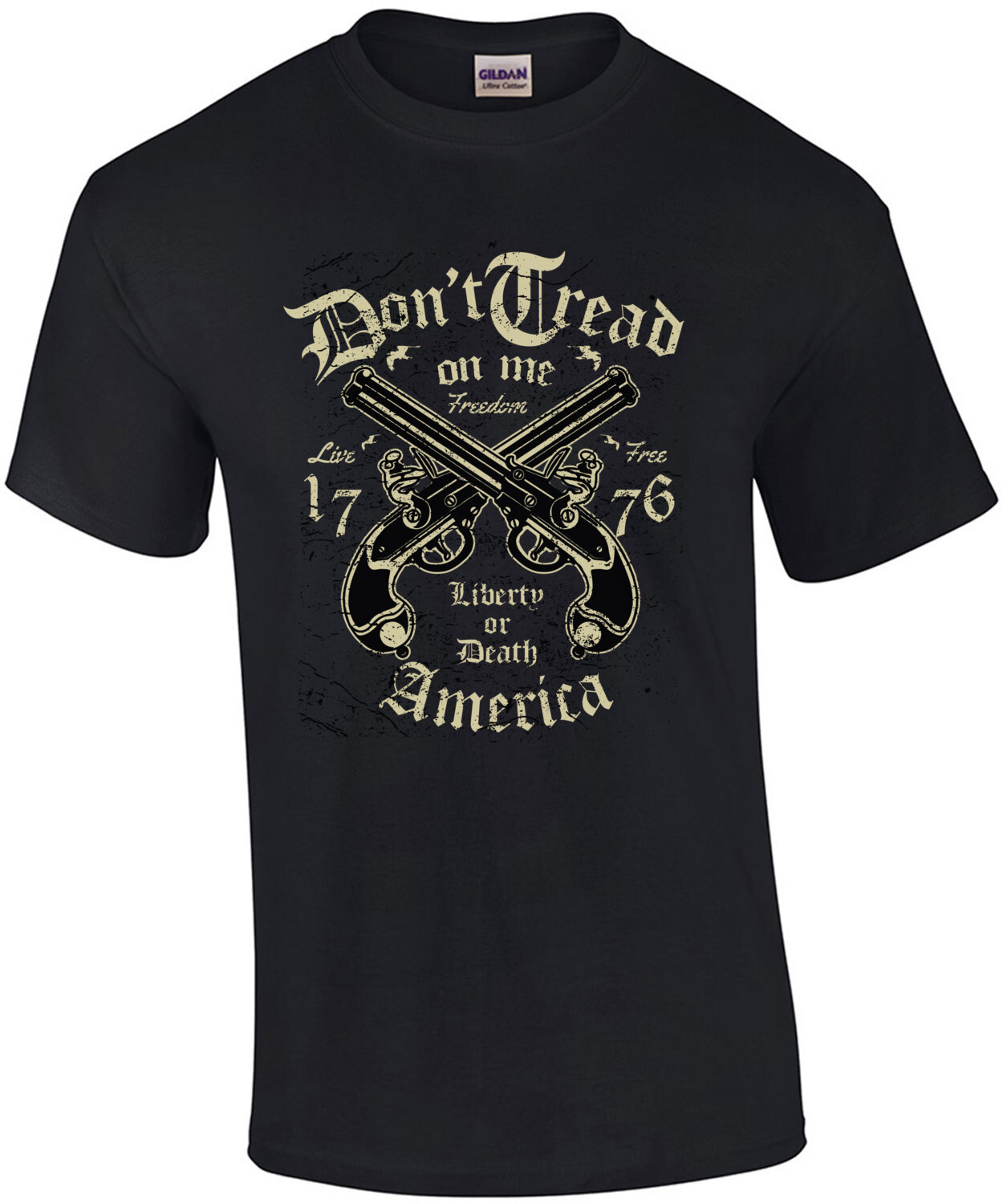 Dont Tread On Me Liberty Or Death Patriotic T-shirt