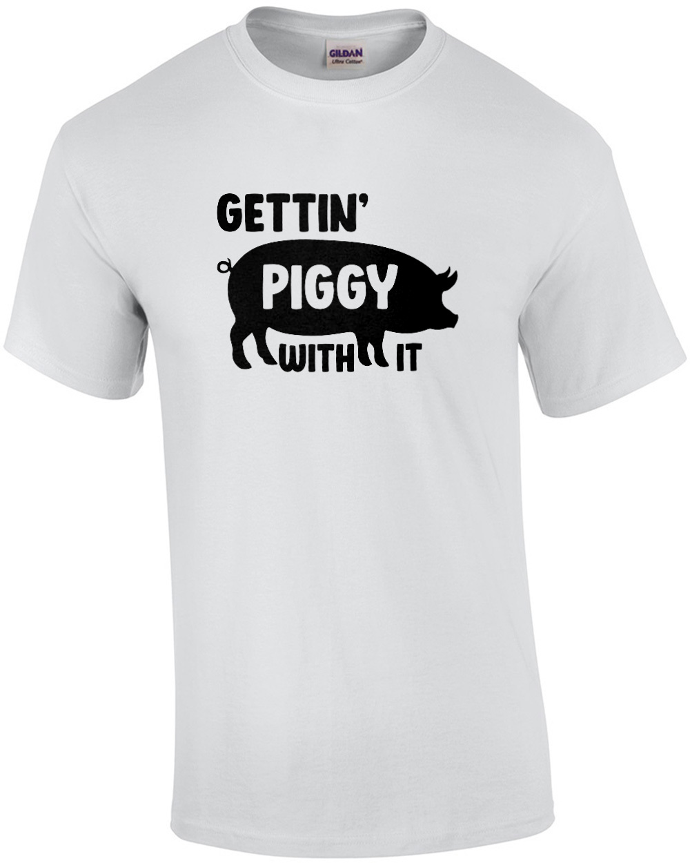 Gettin d piggy with it funny bacon t shirt eBay