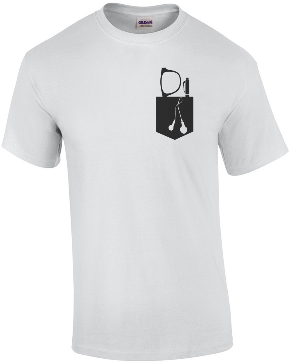 t shirt with pen pocket on sleeve