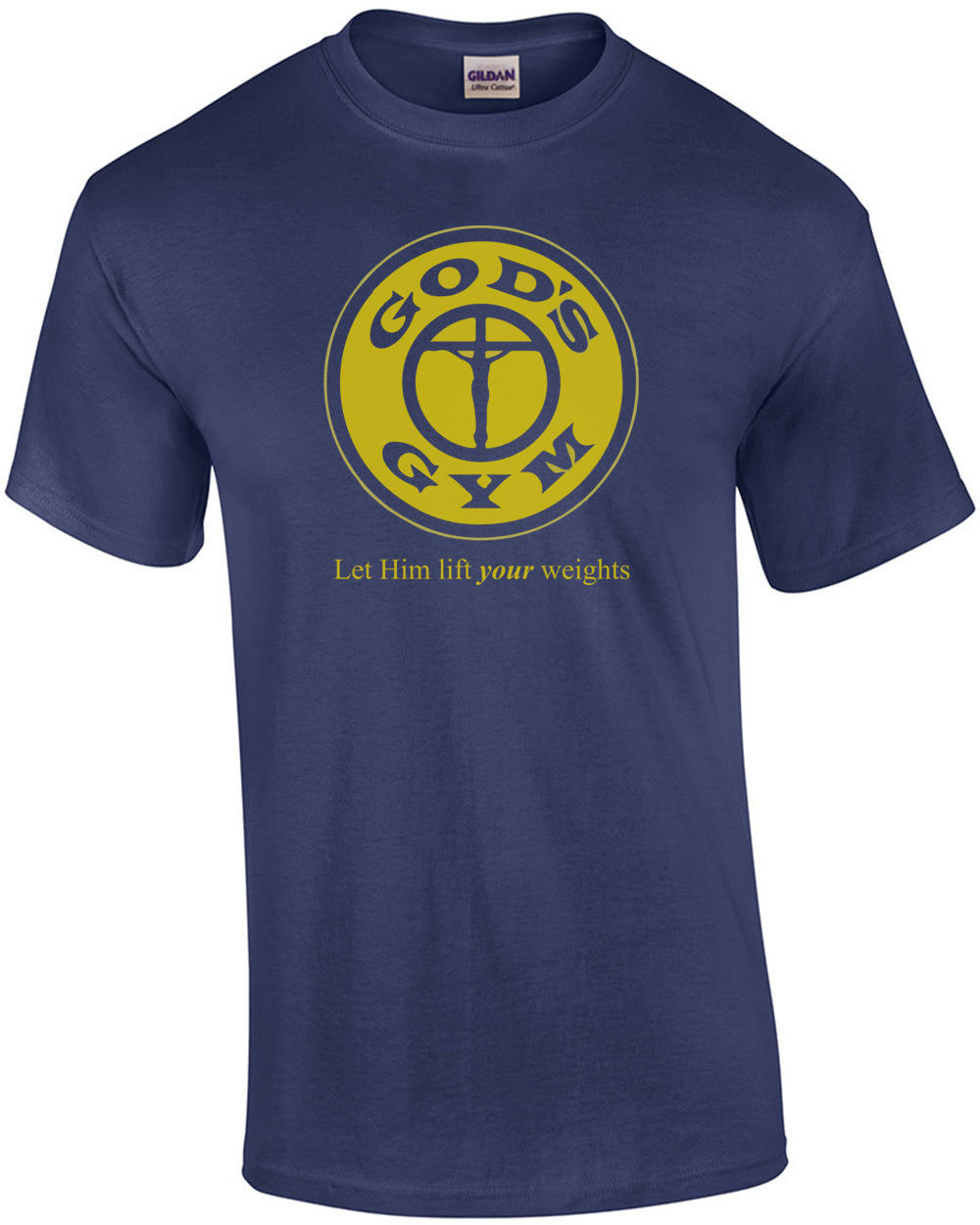 purple gold's gym t shirt