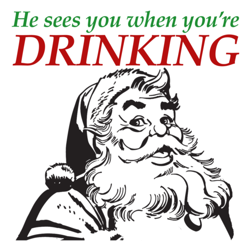 He Sees You When You Re Drinking Funny Santa Christmas T Shirt