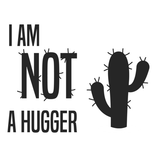 I Am Not A Hugger Cactus Vintage SVG File