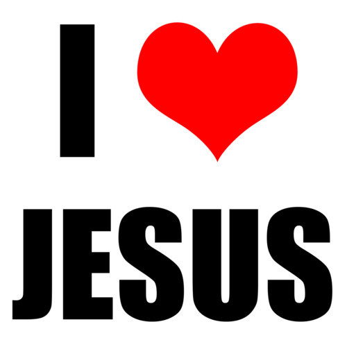 I love (heart) Jesus - T-Shirt