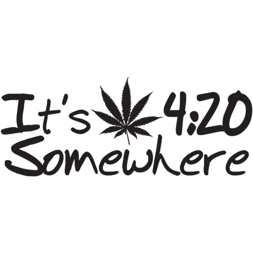 It's 4:20 Somewhere Tee Funny Rude T Shirt Weed 