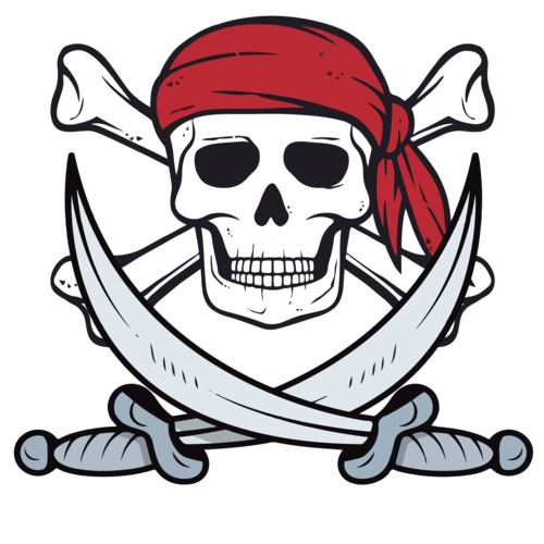 Ann Arbor T-shirt Co. Jolly Roger Pirate Flag | Skull & Crossbones  Caribberan Cruise Baseball Boat Cap Dad Hat Black