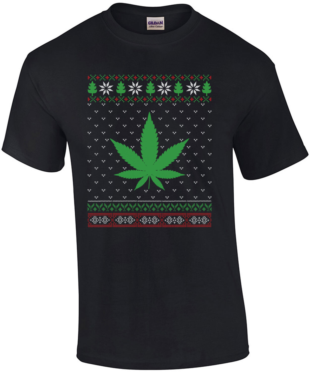 Marijuana Leaf Ugly Christmas Sweater