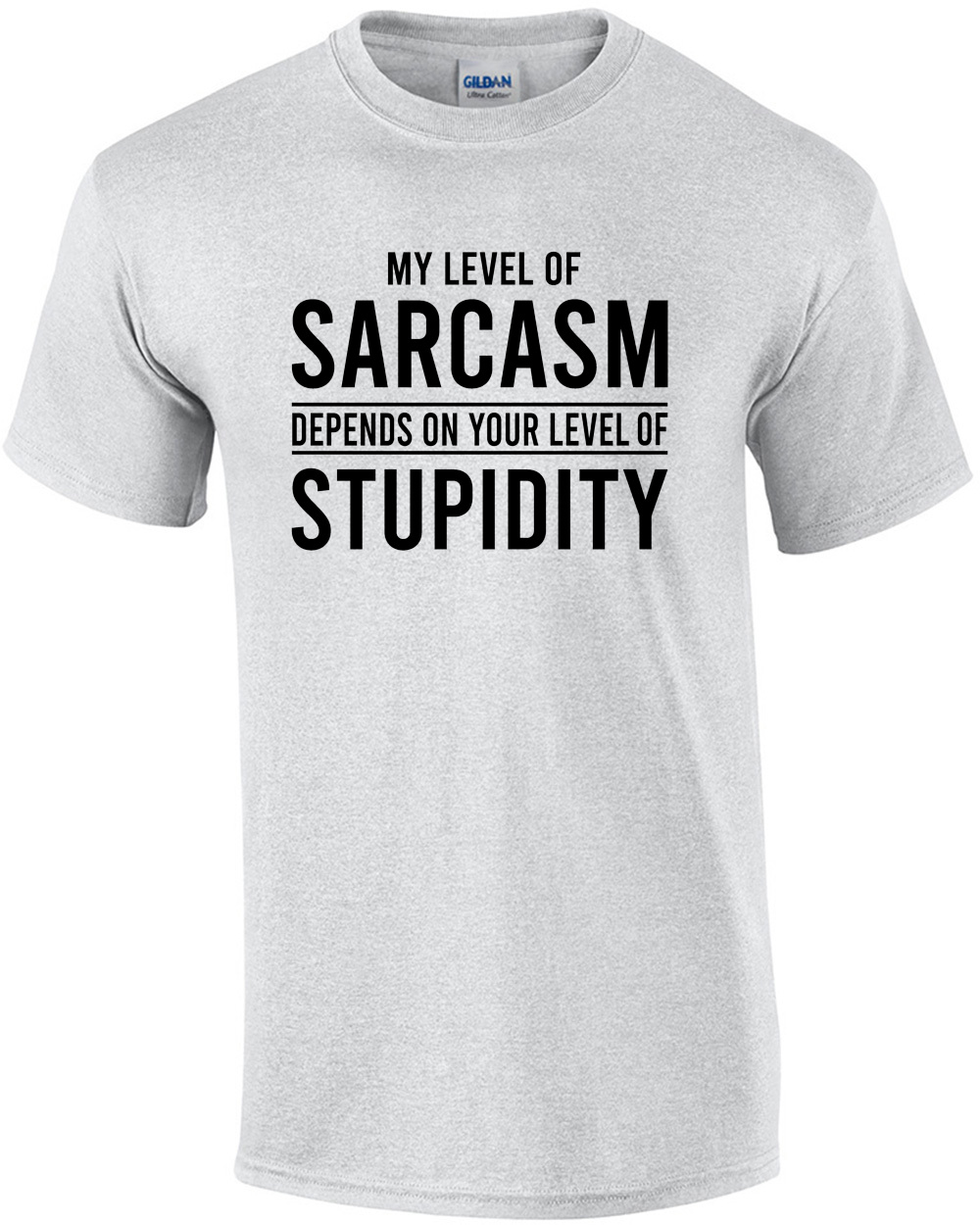 My Level Of Sarcasm Depends On Your Level Of Stupidity – Engraved