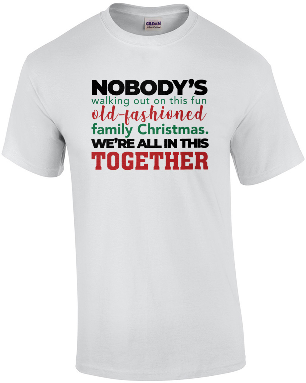 fun old fashioned family christmas shirt