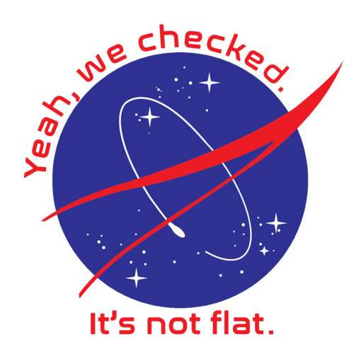 is the earth round or flat nasa