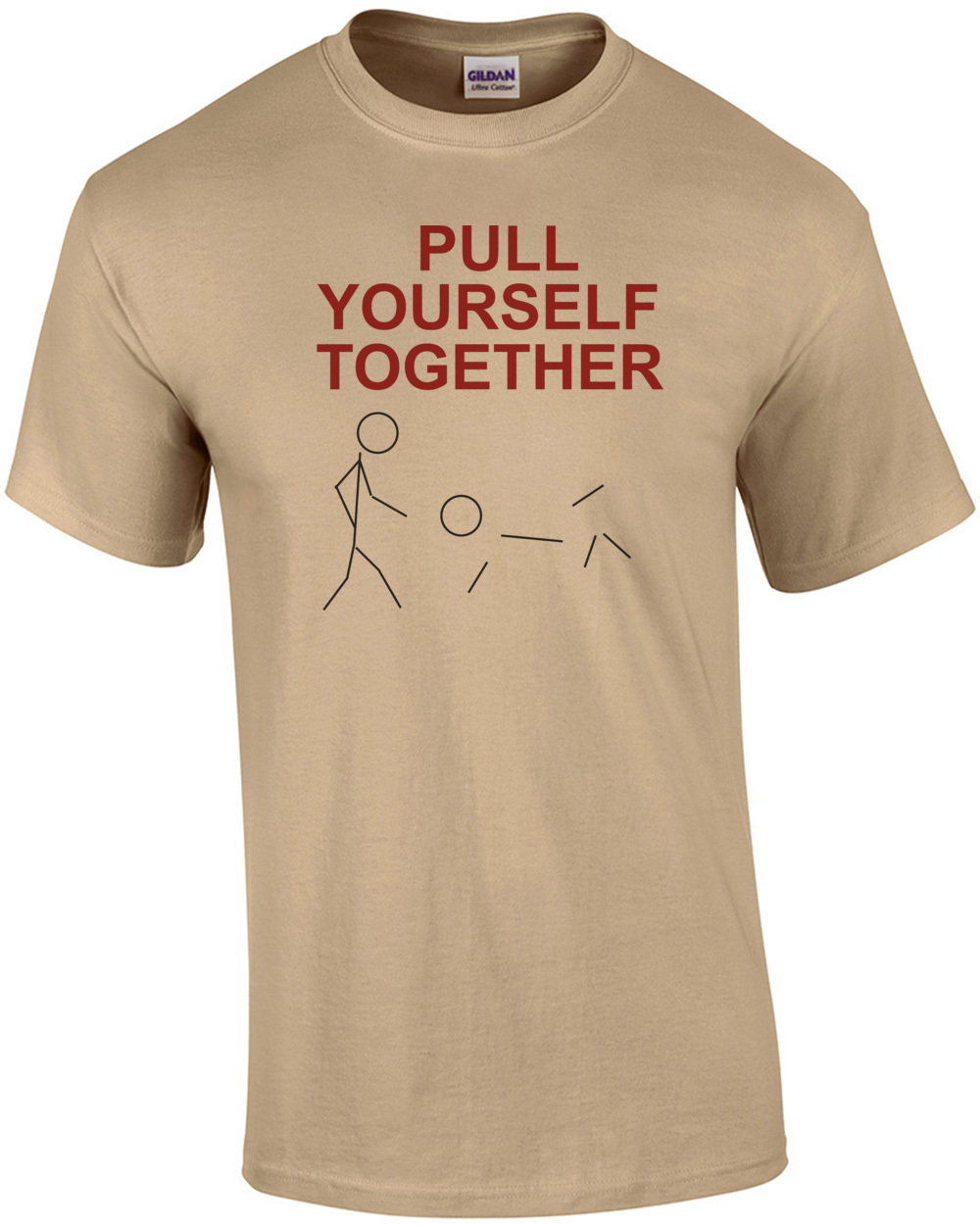 Pull Yourself Together - Funny Stick Figure T-Shirt