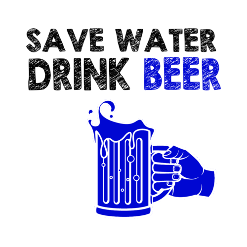 save water drink beer t shirt